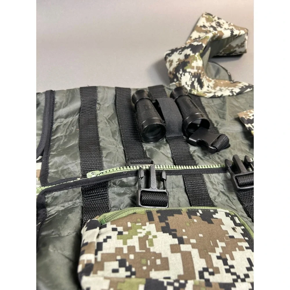 Teetot Special Forces Soldier Costume Kids Size 7-8 Digital Camo Jumpsuit Vest